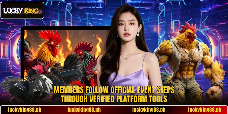 Members follow official event steps through verified platform tools Members follow official event steps through verified platform tools