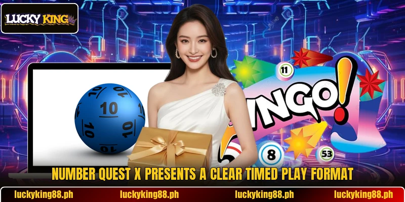 Number Quest X presents a clear timed play format Number Quest X presents a clear timed play format